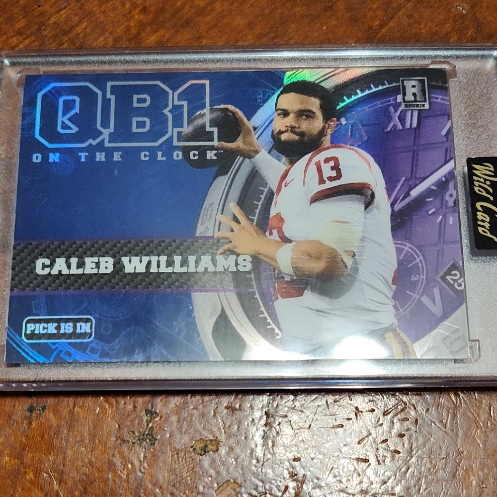 Caleb Williams Rc. QB1 On The Clock. Factory Sealed.